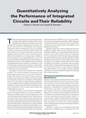 Quantitatively Analyzing the Performance of Integrated Circuits and Their Reliability Edward J