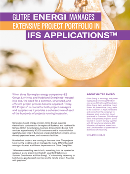 Glitre Energi Manages Ifs Applications™ Extensive