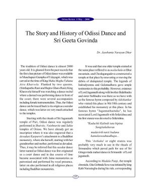 The Story and History of Odissi Dance and Sri Geeta Govinda