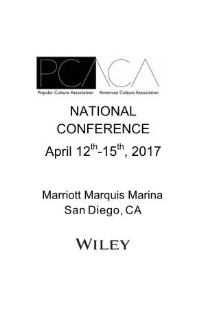 NATIONAL CONFERENCE April 12 -15 , 2017