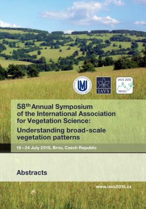 Understanding Broad-Scale Vegetation Patterns Abst