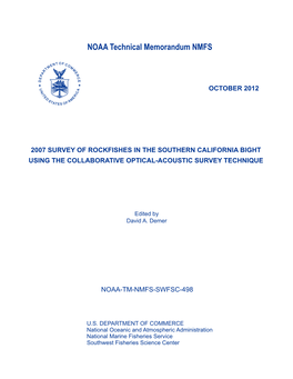 NOAA Technical Memorandum NMFS