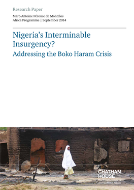 Nigeria's Interminable Insurgency ? : Addressing the Boko Haram Crisis
