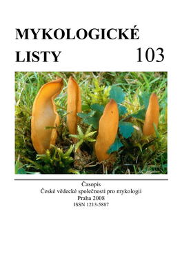 Mykologické Listy 103