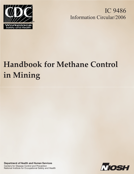 Handbook for Methane Control in Mining