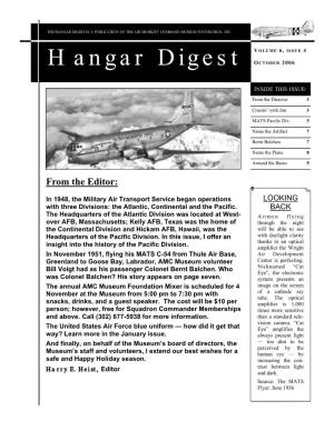 Hangar Digest Is a Publication of Th E Air Mobility Command Museum Foundation, Inc.Me