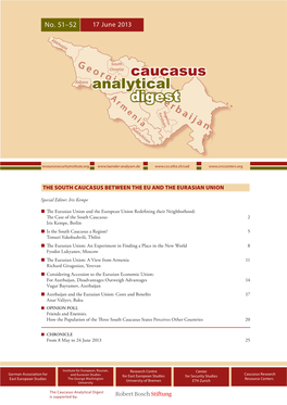 The South Caucasus Between the Eu and the Eurasian Union