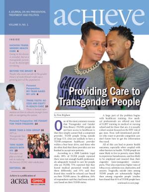 Providing Care to Transgender People