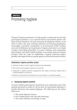 Promoting Hygiene