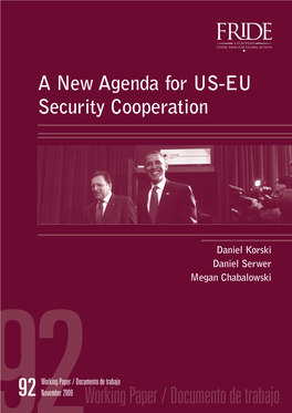 A New Agenda for US-EU Security Cooperation