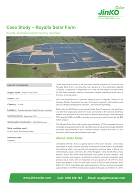 Case Study-Australia-Royalla Solar Farm.Ai