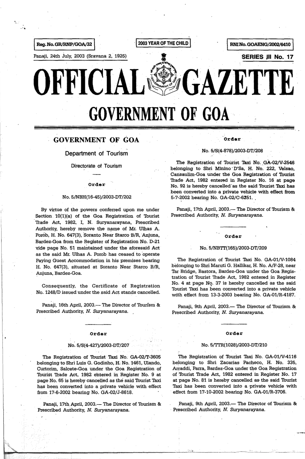 Official~~Gazette Government of Goa