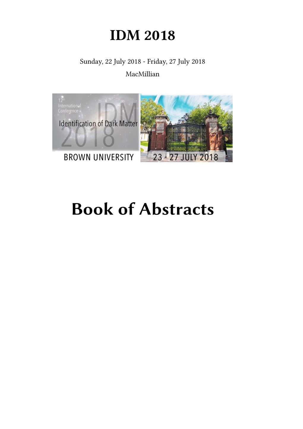 Book of Abstracts Ii Contents