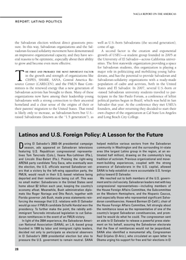 Latinos and US Foreign Policy