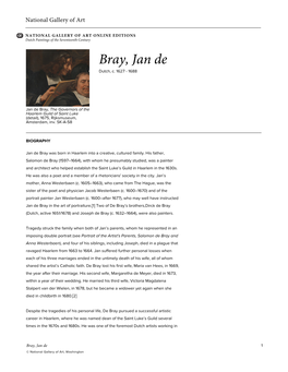 Bray, Jan De Dutch, C