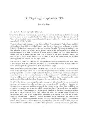 On Pilgrimage - September 1956