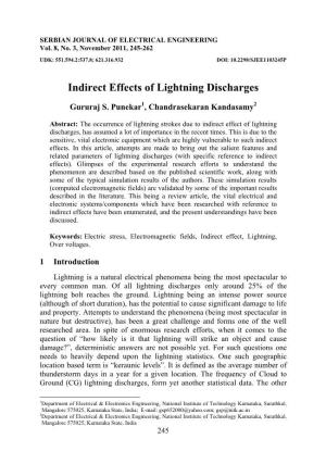Indirect Effects of Lightning Discharges