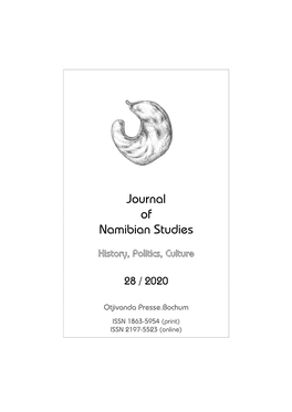 Journal of Namibian Studies