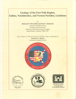 Geology of the Fort Polk Region, Sabine, Natchitoches, and Vernon Parishes, Louisiana (