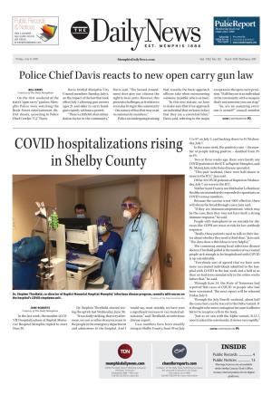 COVID Hospitalizations Rising in Shelby County