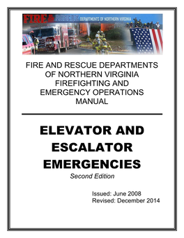 ELEVATOR and ESCALATOR EMERGENCIES Second Edition