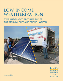 Low-Income Weatherization Stimulus-Funded Program Shines but Storm Clouds Are on the Horizon
