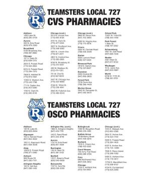 Teamsters Local 727 Cvs Pharmacies