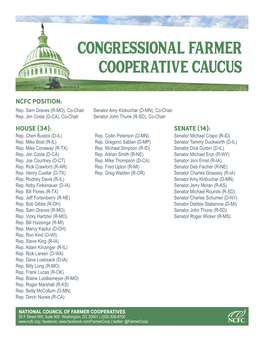 Congressional Farmer Cooperative Caucus