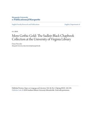 More Gothic Gold: the Sadleir-Black Chapbook Collection at the University of Virginia Library