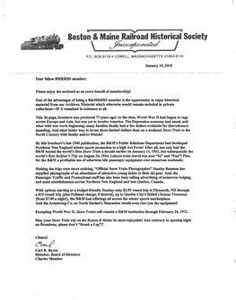^V—-—-———Y ^R^- Boston & Maine Railroad Historical Society