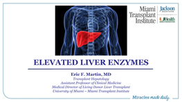 Elevated Liver Enzymes