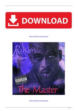 Rakim the Master Full Album HQ / Download Full Album