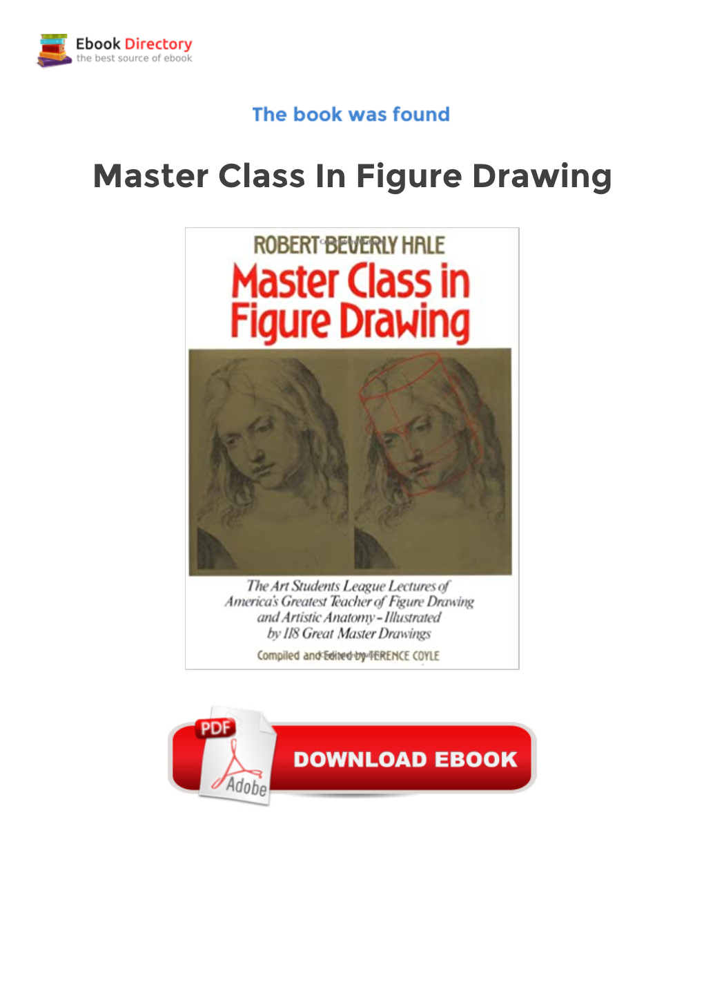 Ebook Free Master Class in Figure Drawing