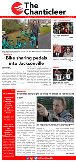 Bike Sharing Pedals Into Jacksonville