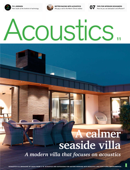 A Calmer Seaside Villa a Modern Villa That Focuses on Acoustics