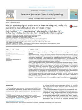 Mosaic Tetrasomy 9P at Amniocentesis: Prenatal Diagnosis, Molecular Cytogenetic Characterization, and Literature Review
