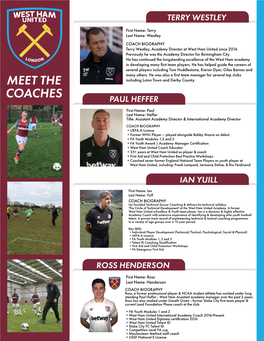 Meet the Coaches