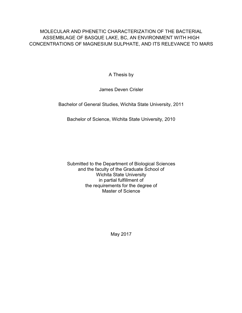 Molecular and Phenetic Characterization of the Bacterial