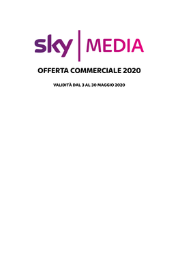 Offerta Commerciale 2020