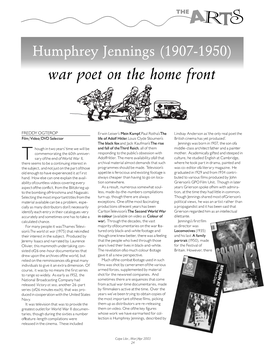 War Poet on the Home Front
