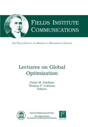 FIELDS INSTITUTE COMMUNICATIONS Lectures On