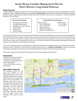 Scenic Byway Corridor Management Plan for Select Historic Long Island