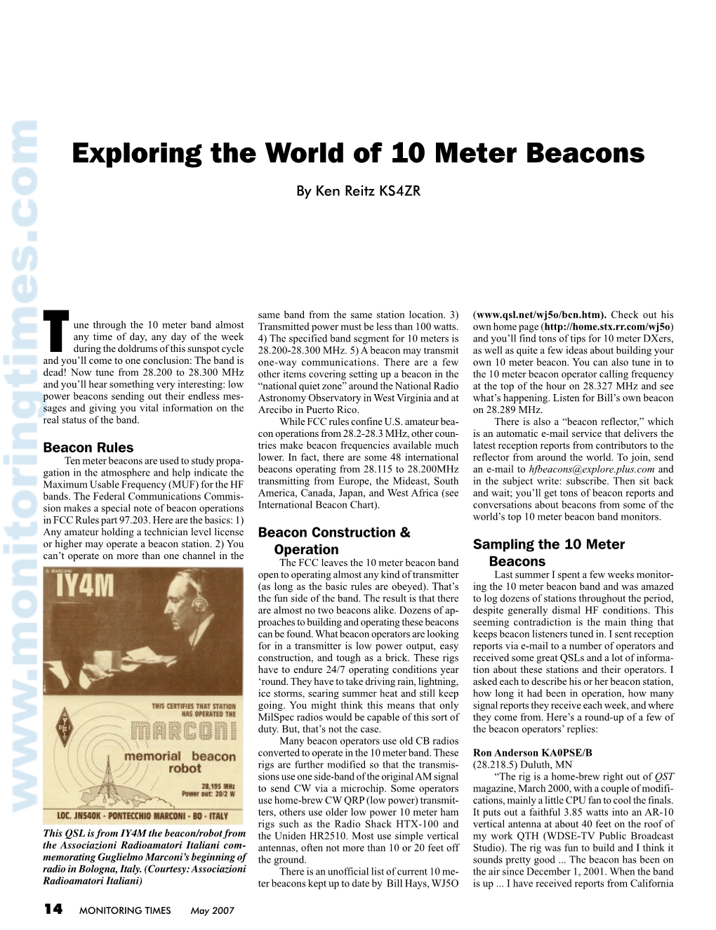 Exploring the World of 10 Meter Beacons