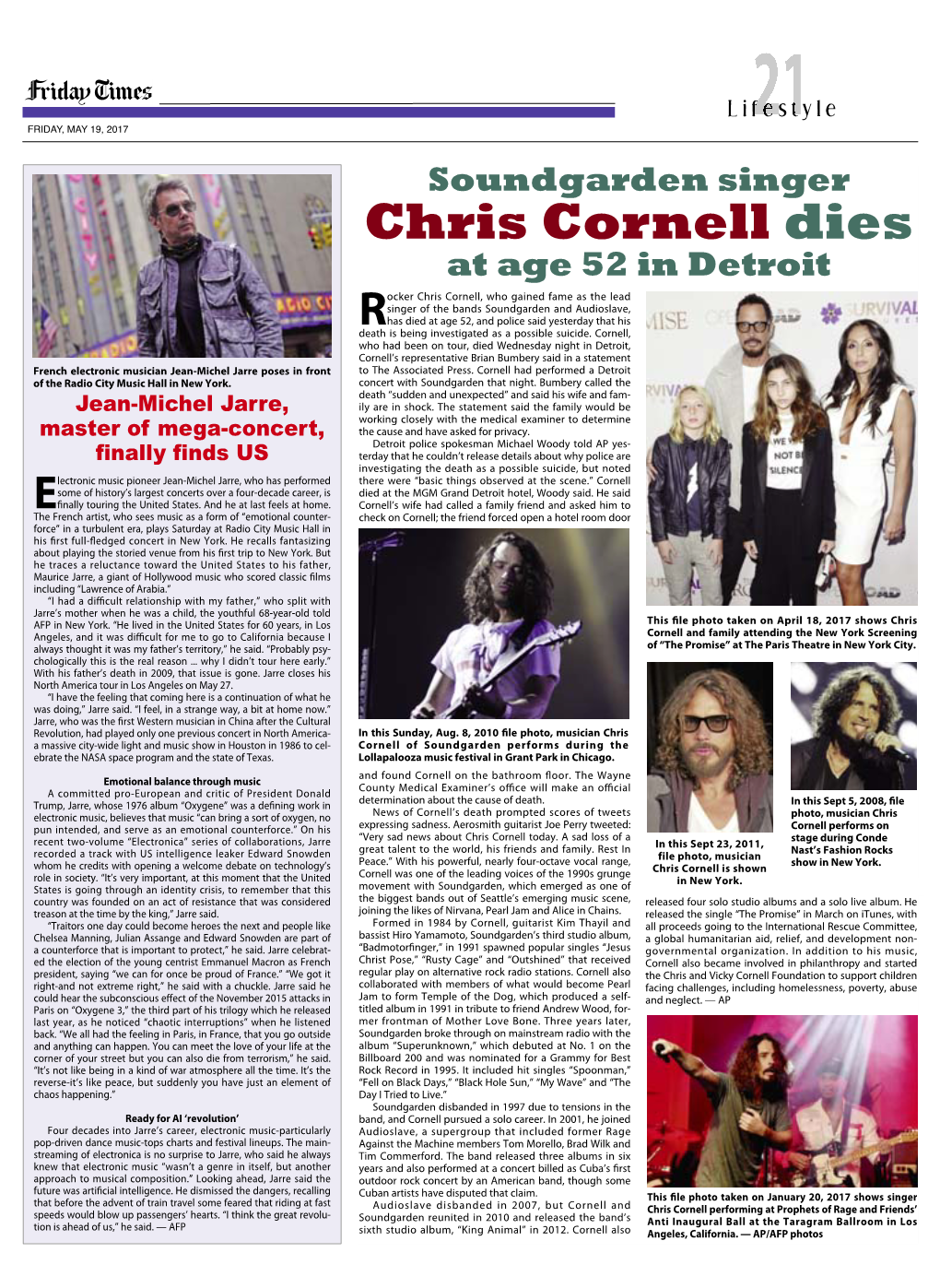 Chris Cornell Dies