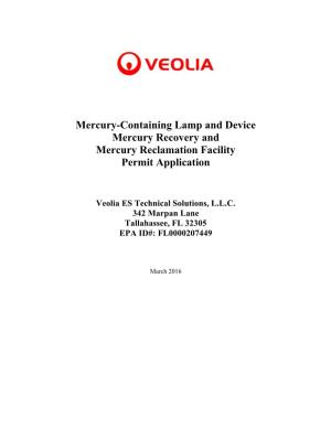 Veolia ES Technical Solutions, LLC 342 Marpan Lane Tallahassee, FL