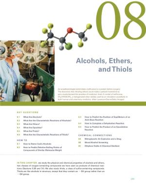Alcohols, Ethers, and Thiols