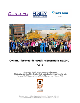 Community Health Needs Assessment Report 2016