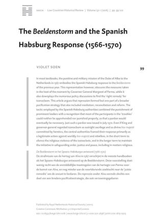 The Beeldenstorm and the Spanish Habsburg Response (1566-1570)