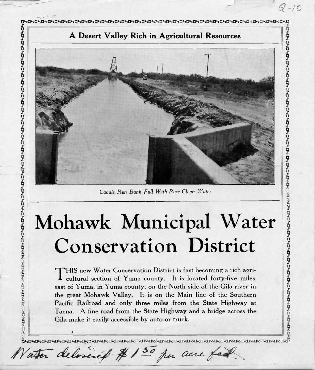 Mohawk Municipal Water