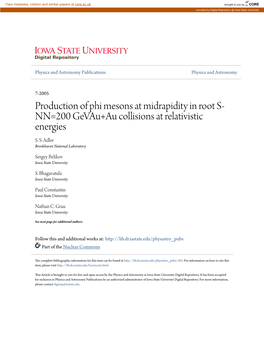 Production of Phi Mesons at Midrapidity in Root S-NN=200 Gevau+Au Collisions at Relativistic Energies